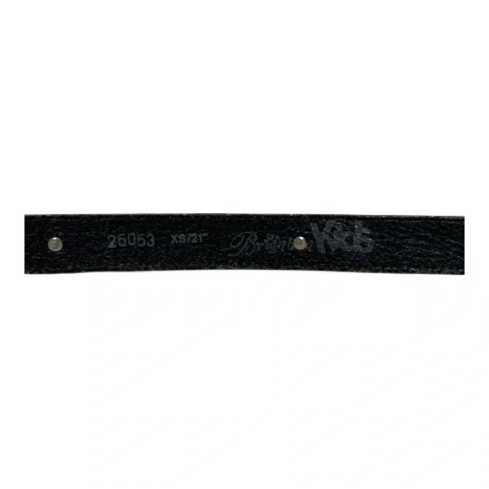 Vintage 1996 Brighton Kids Leather Belt with Silver Buckle Size 21”